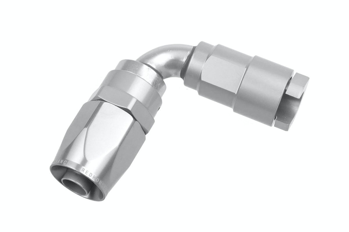 Redhorse Performance 8090-08-06-5 -08 to 3/8in SAE quick disconnect Female 90deg - clear