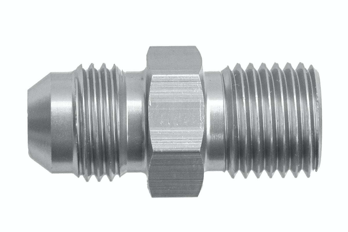 Redhorse Performance 8161-06-16-5 -06 Male AN/JIC flare to M16x1.5 inverted adapter - clear