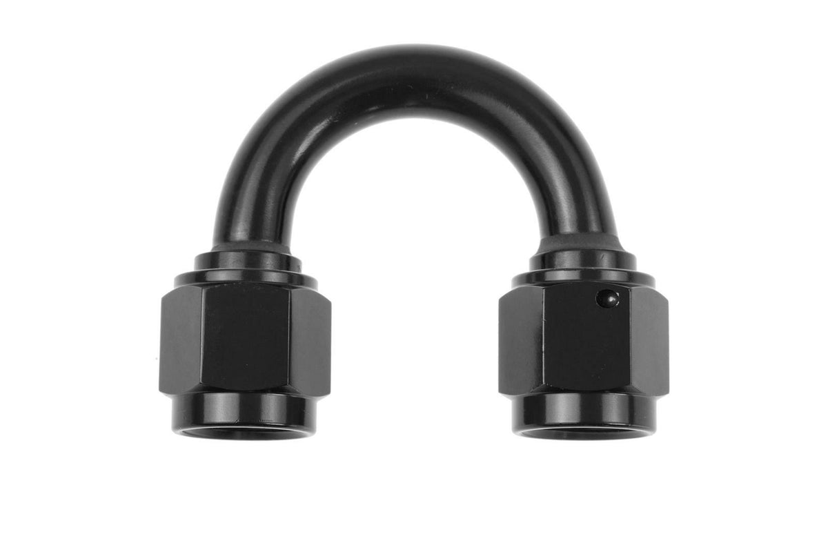 Redhorse Performance 8188-12-2 -12 AN Female to -12 AN Female 180 deg swivel coupler - black