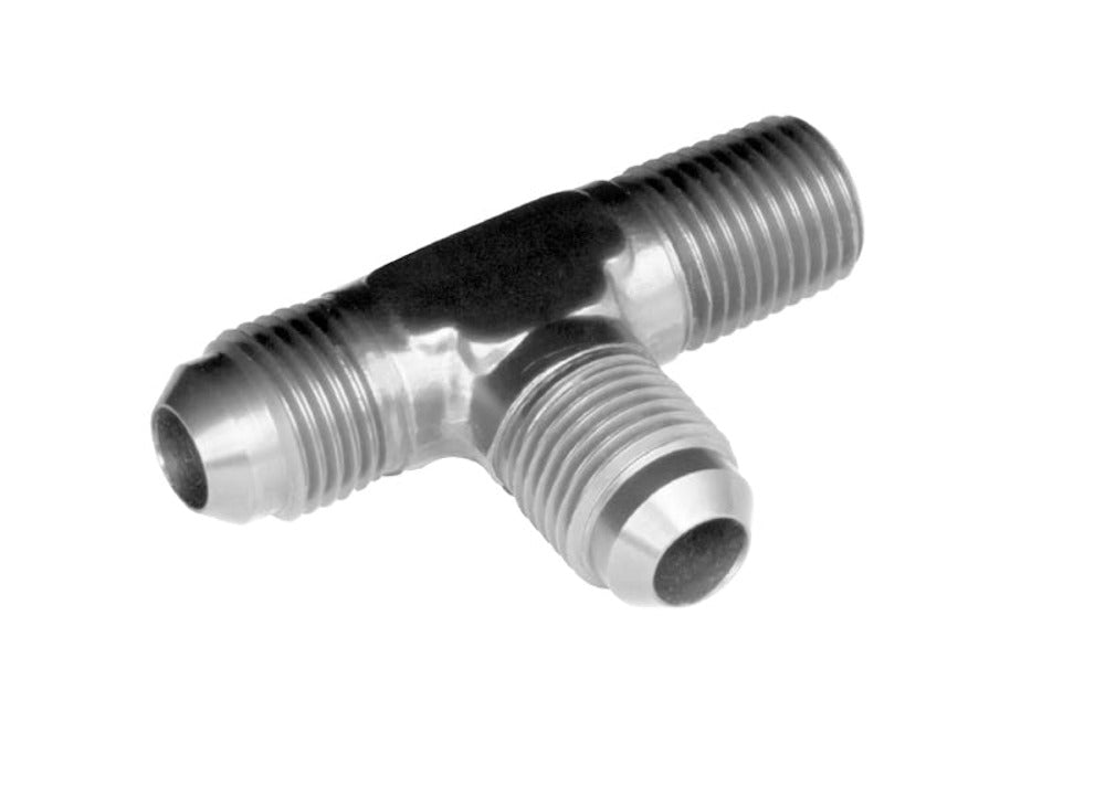 Redhorse Performance 826-08-06-5 -08 x -06 (3/8in) tee with thread on the run - clear