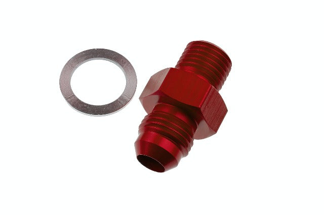 Redhorse Performance 8262-06-02-3 -06 Male AN/JIC flare to 1/8in NPSM transmission fitting -red-2pcs