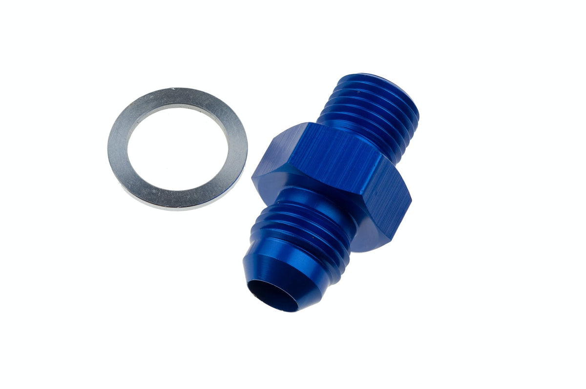 Redhorse Performance 8262-06-04-1 -06 Male AN/JIC flare to 1/4in NPSM transmission fitting -blue-2pcs