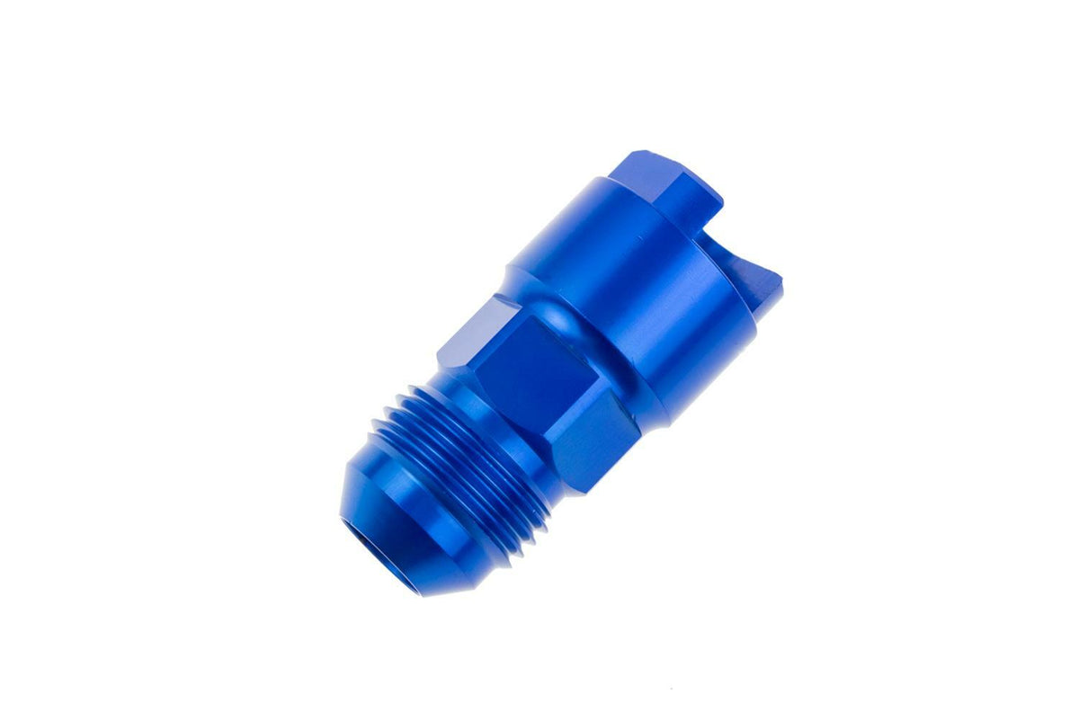 Redhorse Performance 881-08-08-1 -08 AN Male to 1/2in SAE quick-disconnect Female, threaded lock nut  - blue
