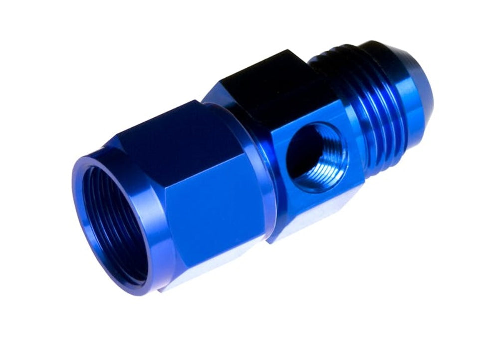 Redhorse Performance 9192-06-1 -06 Male to -06 Female AN/JIC with 1/8in NPT in hex - blue