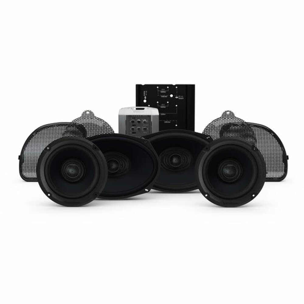 Rockford Fosgate Four speakers & amplifier kit for select 2014+ Road Glide CVO and Street Glide CVO HD14CVO-STAGE2