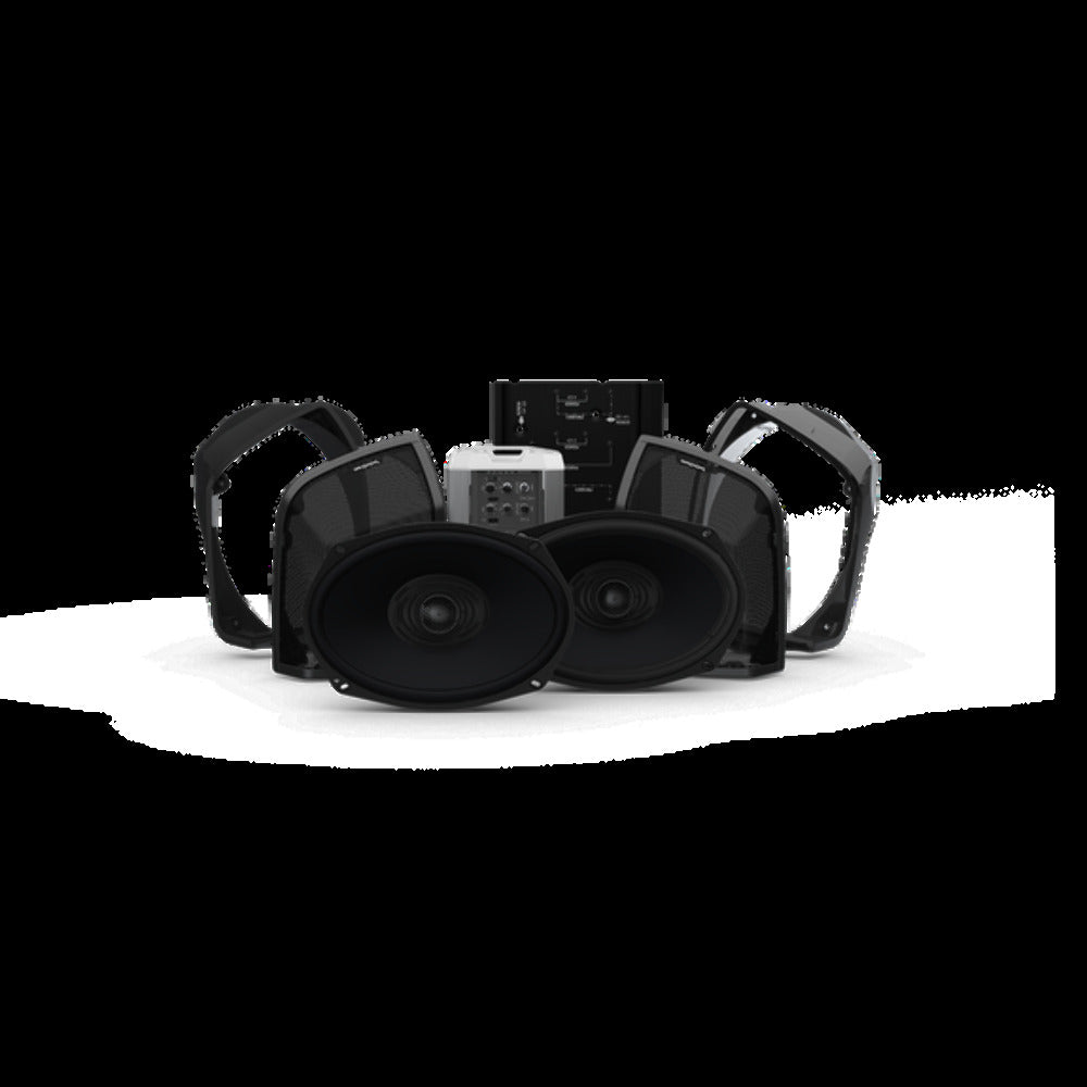 Rockford Fosgate Two speakers & amplifier kit for select 2014+ Road King motorcycles HD14RK-STAGE2