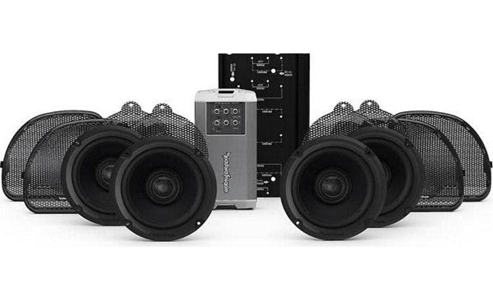 Rockford Fosgate 2014+ Harley-Davidson Road Glide Ultra andElectra Glide Ultra Classic 4-Speaker andAmp Kit HD14U-STAGE2