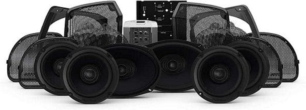 Rockford Fosgate 2014+ Harley-Davidson Road Glide Ultra andElectra Glide Ultra Classic 6-Speaker andAmp Kit HD14U-STAGE3