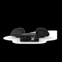 Rockford Fosgate Source unit & two speakers kit for select 1998-2013 Road Glide motorcycles pn hd9813rg-stage1