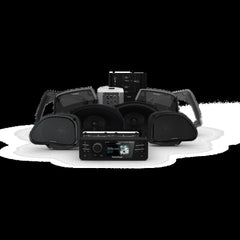 Rockford Fosgate Source unit four speakers & amplifier kit for select 1998-2013 Road Glide motorcycles HD9813RG-STAGE3