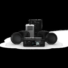 Rockford Fosgate Source unit four speakers & amplifier kit for select 1998-2013 Road Glide Ultra Glide HD9813RGU-STAGE2