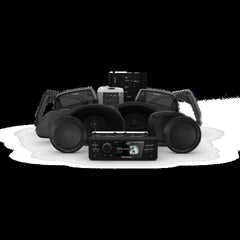 Rockford Fosgate Source unit, six speakers & amplifier kit for select 1998-2013 Road Glide Ultra Glide pn hd9813rgu-stage3