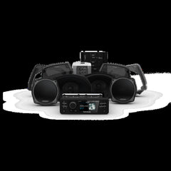 Rockford Fosgate Source unit four speakers & amplifier kit for select 1998-2013 Street Glide motorcycles HD9813SG-STAGE3