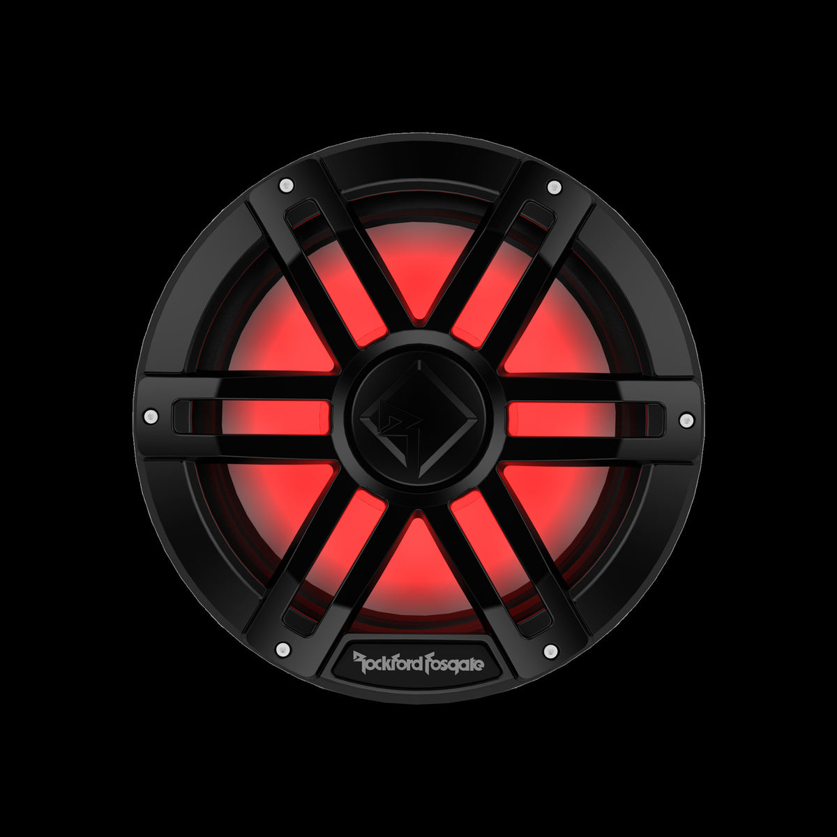 Rockford Fosgate 12" Color Optix marine subwoofer DVC (4 ) 300 watts RMS 1200 watts peak black M1D4-12B