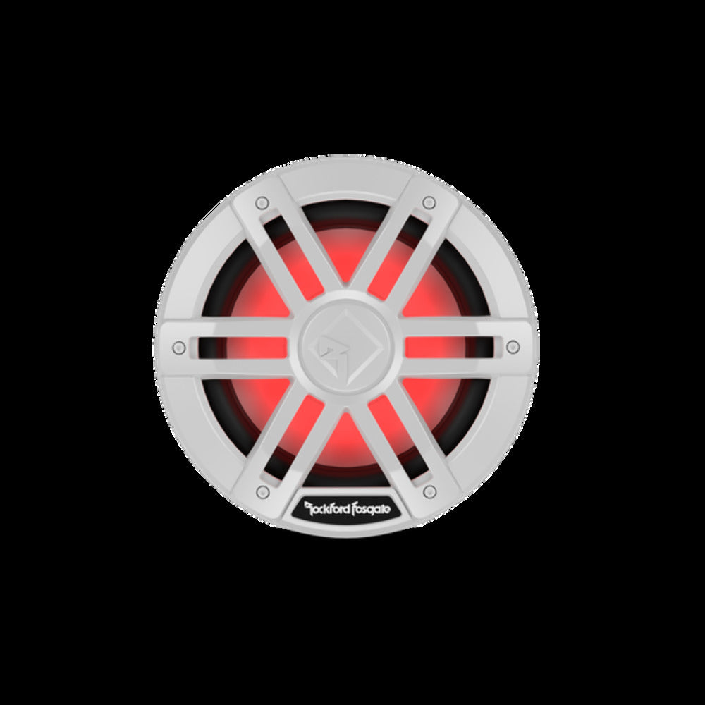 Rockford Fosgate 8" Color Optix marine subwoofer DVC (4 ) 150 watts RMS 600 watts peak white g M1D4-8