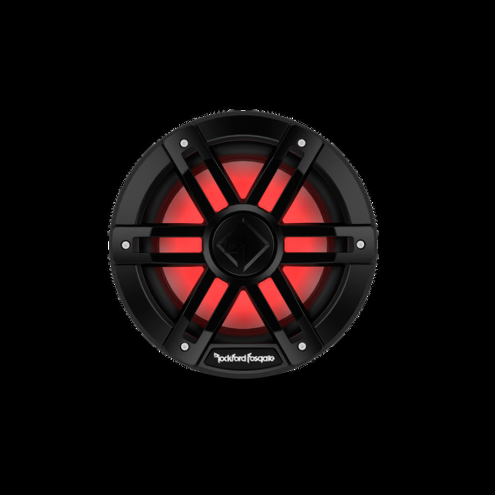 Rockford Fosgate 8" Color Optix marine subwoofer DVC (4 ) 150 watts RMS 600 watts peak black g M1D4-8B
