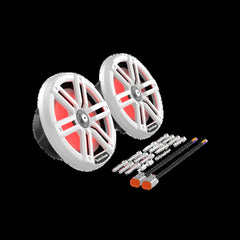 Rockford Fosgate 8" Color Optix marine 2-way system250 watts RMS 1000 watts peak white & stain M2-8