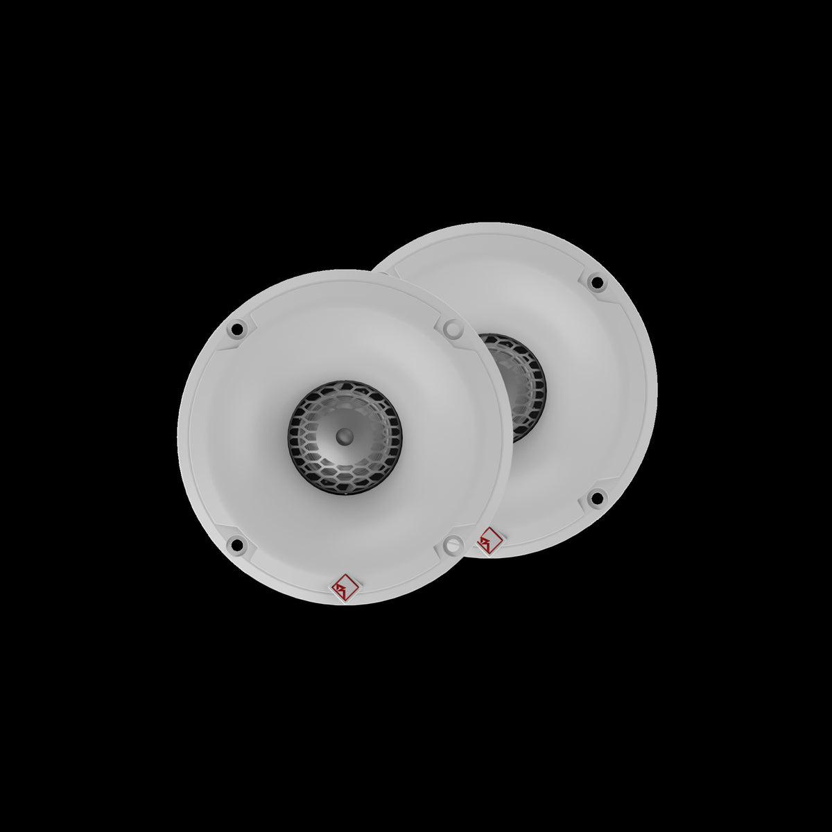 Rockford Fosgate 1" marine tweeter kit
200 watts RMS, 800 watts peak, white/stainless grilles inc pn m2-ts