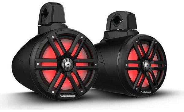 Rockford Fosgate M2 8" Color Optix 2-Way Wake Tower Speakers - Black M2WL-8B M2WL-8B