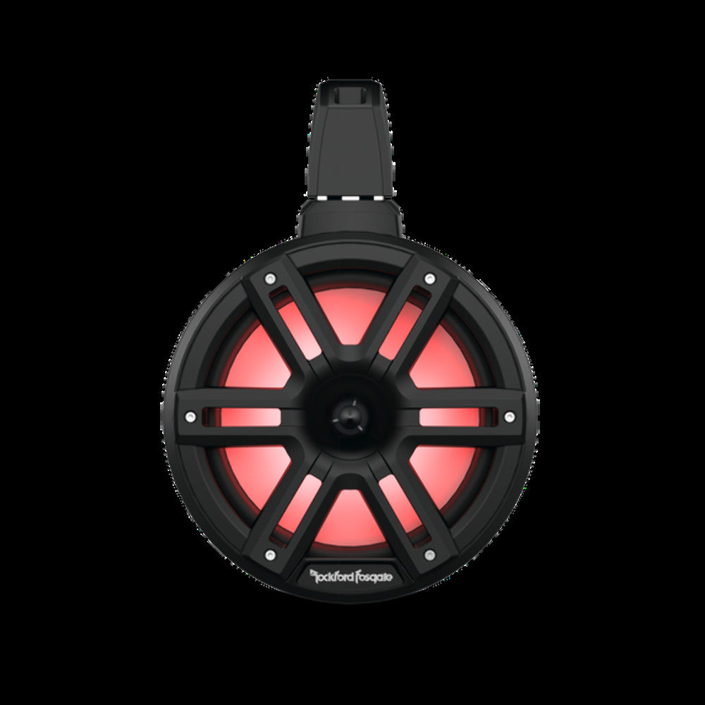 Rockford Fosgate 8? Color Optix horn wake tower speakers, 300W RMS, 1200W peak, black & stainless pn m2wl-8hb