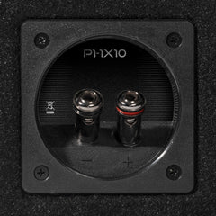 Rockford Fosgate 10" ported loaded enclosure 250 watts RMS 4 final H 13.1 x W 17 x D P1-1X10