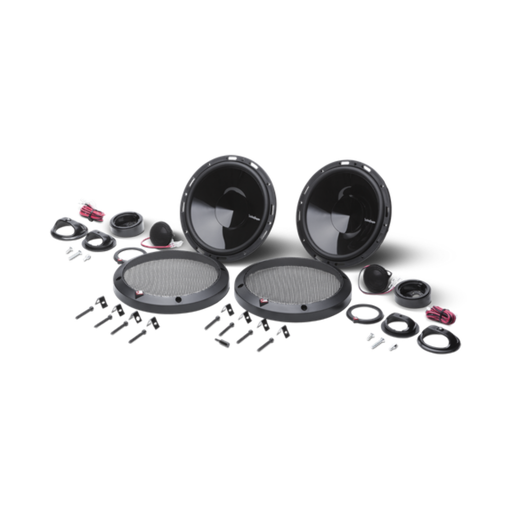 Rockford Fosgate Punch 6.5" 2-Way Euro Fit Component System Internal Xover pn p165-si