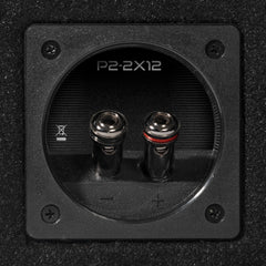 Rockford Fosgate Dual 12" ported loaded enclosure 800 watts RMS 1 final H 15.1 x W 33.9 x P2-2X12