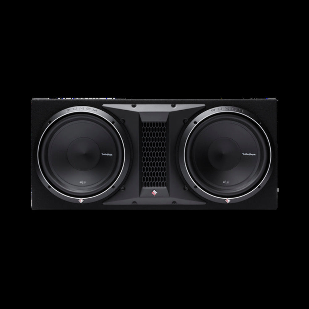 Rockford Fosgate Dual 12" ported loaded enclosure 800 watts RMS 1 final H 15.1 x W 33.9 x P2-2X12