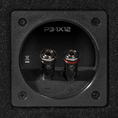 Rockford Fosgate 12" ported loaded enclosure 600 watts RMS 1 final H 15.1 x W 19.1 x D 16. P3-1X12