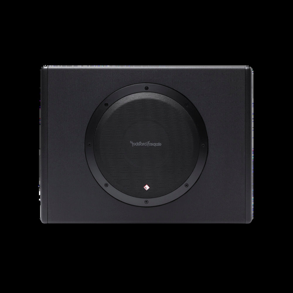 Rockford Fosgate 10? powered subwoofer
300 watts RMS, H 13.3? x W 18.0? x D 8.9? pn p300-10