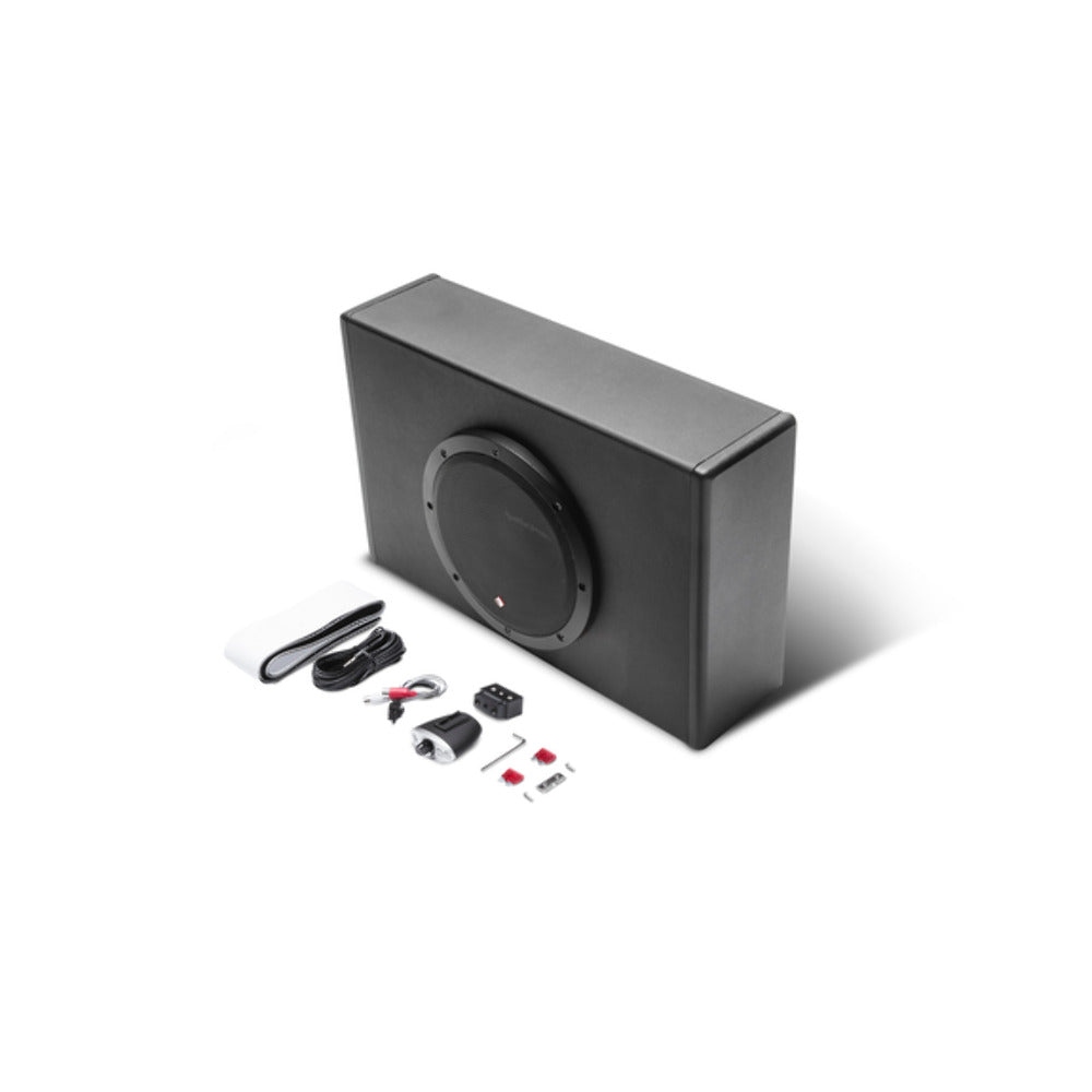 Rockford Fosgate 8" ported powered subwoofer
300 watts RMS, H 11.4? x W 17.6? x D 5.6? pn p300-8p