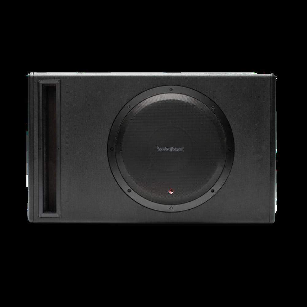 Rockford Fosgate 12 powered subwoofer 500 watts RMS H 12.9 x W 24.8 x D P500-12P