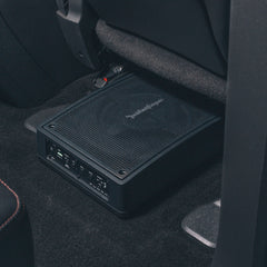 Rockford Fosgate 8? under seat powered subwoofer
150 watts RMS, H 3.3? x W 13.9? x D 9.4? pn ps-8