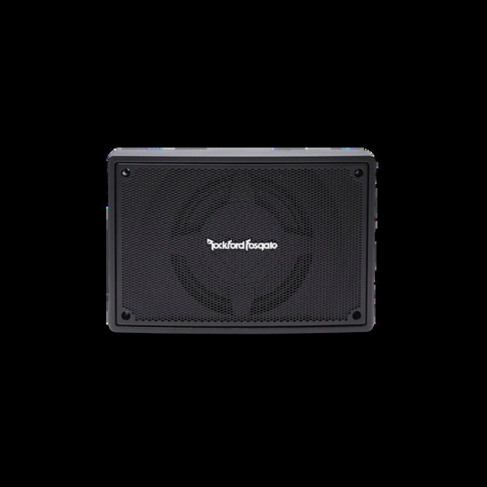 Rockford Fosgate 8? under seat powered subwoofer
150 watts RMS, H 3.3? x W 13.9? x D 9.4? pn ps-8