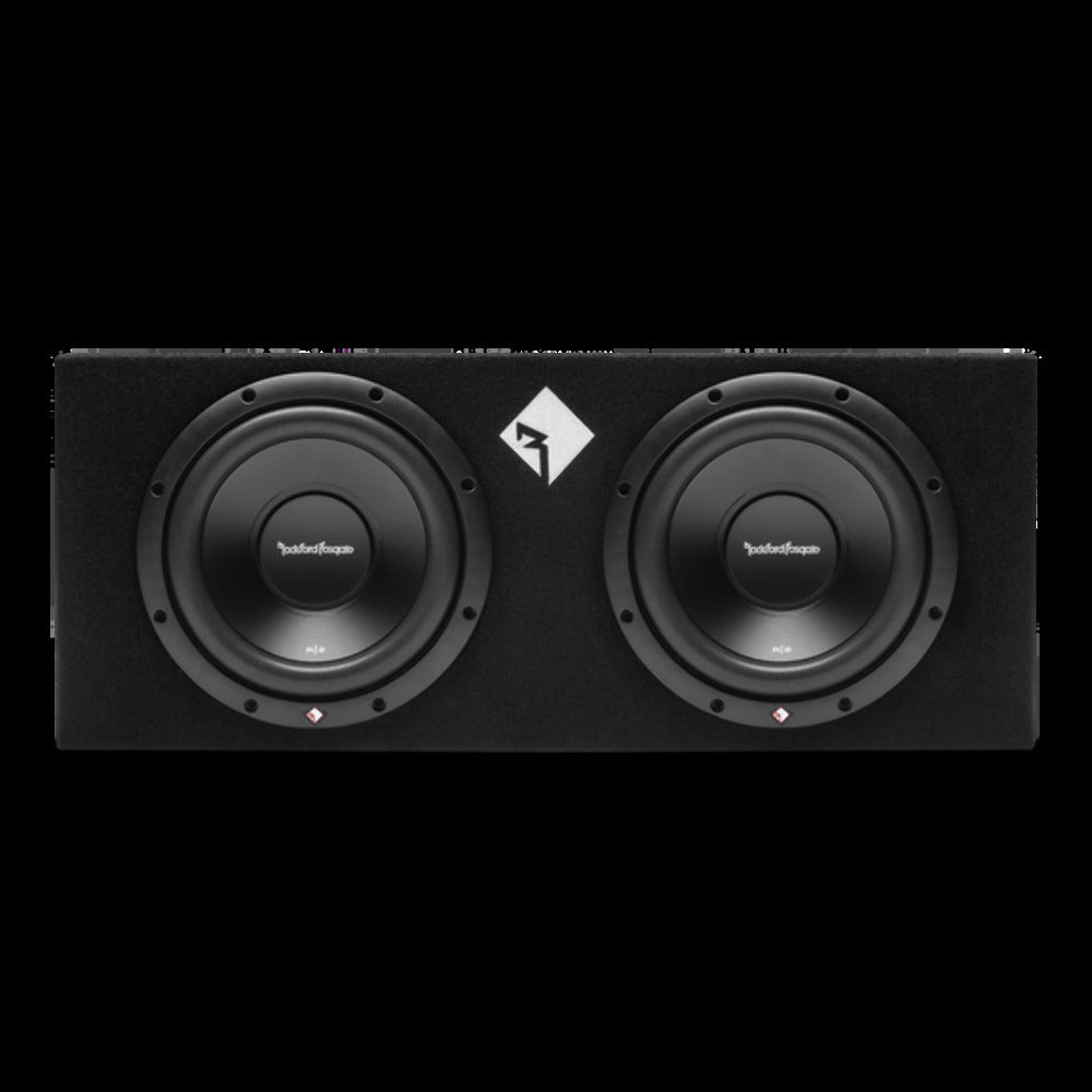 Rockford Fosgate Dual 10" sealed loaded enclosure 500 watts RMS 1000 watts peak 2 final H 12 R2-2X10