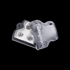 Rockford Fosgate Distribution block platinum finish (1) 1/0 AWG/ 4 AWG inputs (2) 1/0 AWG/ 4 A RFD1
