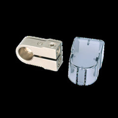 Rockford Fosgate Positive/negative battery terminal clamp platinum finish (2) 4 AWG/8 AWG input RFDB4