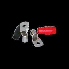 Rockford Fosgate 1/0 AWG seamed crimp style ring terminal platinum finish 2 pack RFTS1