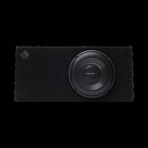 Rockford Fosgate 12" sealed loaded enclosure 600 watts RMS 1 final H 14.5 x W 31.5 x Dtop T1S-1X12