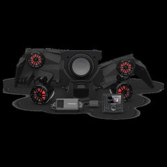 Rockford Fosgate PMX-2 800 watt Color Optix front speakers subwoofer & Color Optix rear speake X317-STG4