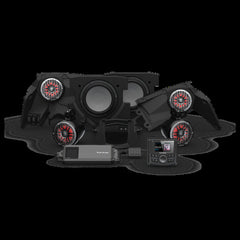 Rockford Fosgate PMX-3 1500 watt Color Optix front speakers dual subwoofer & Color Optix rear X317-STG5