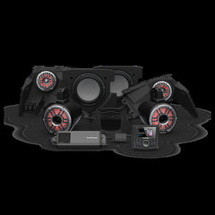 Rockford Fosgate PMX-3 1500 watt Color Optix front speakers dual subwoofer & Color Optix rear X317-STG6