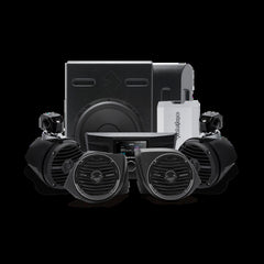 Rockford Fosgate 400 watt stereo front lower speaker subwoofer & rear speaker kit for select Y YXZ-STAGE4