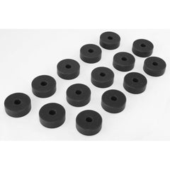 Rugged Ridge 1-101BL Body Mount Kit; Black; 55-73 Jeep CJ5