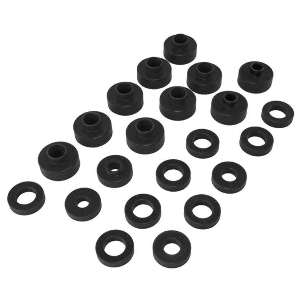 Rugged Ridge 1-102BL Body Mount Kit; Black; 76-79 Jeep CJ5/CJ7