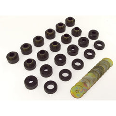 Rugged Ridge 1-107BL Body Mount Kit; Black; 97-03 Jeep Wrangler TJ