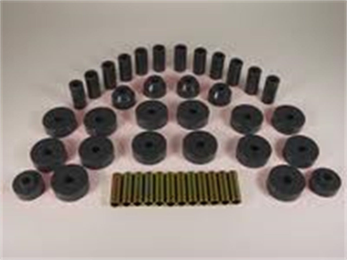 Rugged Ridge 1-2001BL Total Bushing Kit; Black; 55-75 Jeep CJ5/CJ7