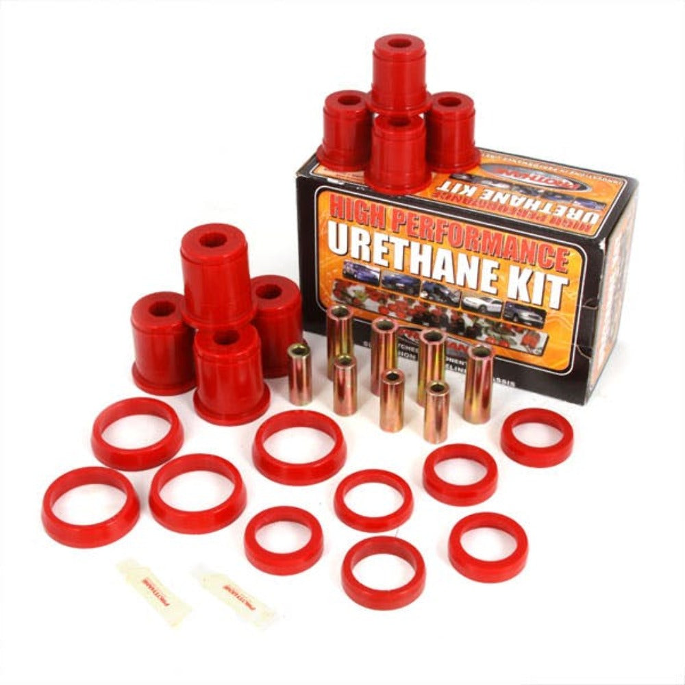 Rugged Ridge 1-204 Control Arm Bushing Kit, Front, Red