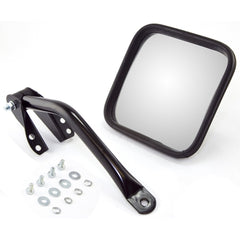 Omix-ADA 11001.09 Door Mirror Kit; Left; Head/Arm; Black; 55-86 Jeep CJ
