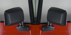 Omix-ADA 11002.19 Door Mirror Kit; Black; 87-95 Jeep Wrangler YJ